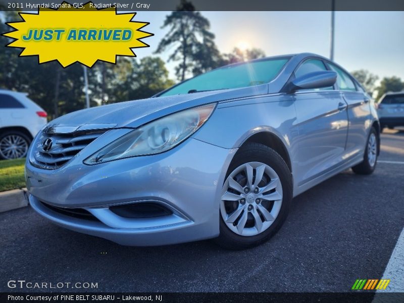 Radiant Silver / Gray 2011 Hyundai Sonata GLS