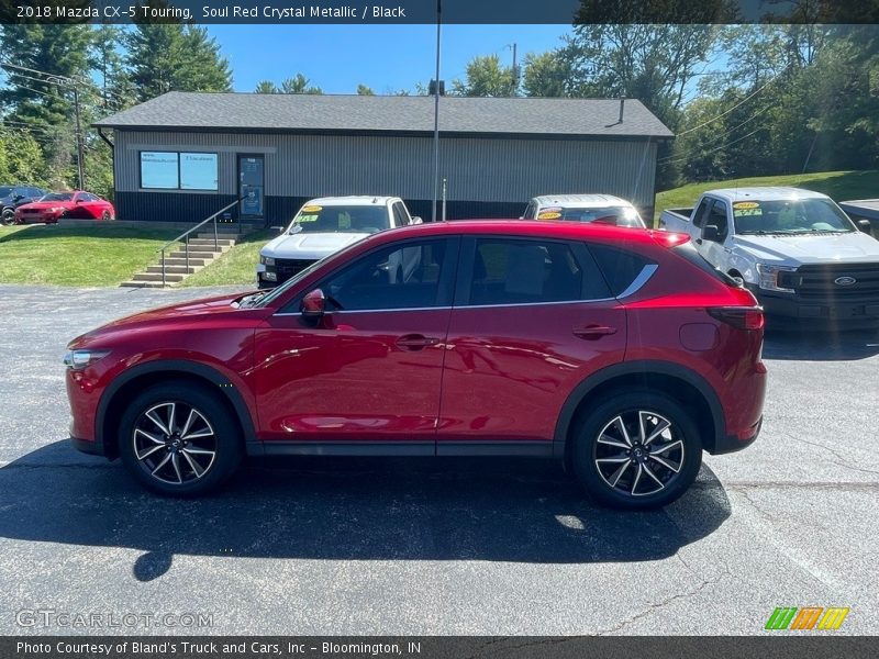 Soul Red Crystal Metallic / Black 2018 Mazda CX-5 Touring