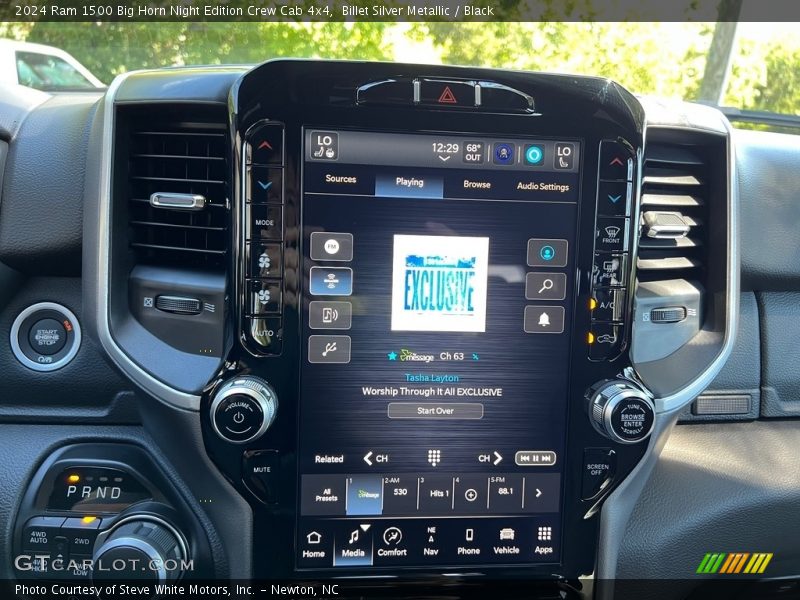 Controls of 2024 1500 Big Horn Night Edition Crew Cab 4x4
