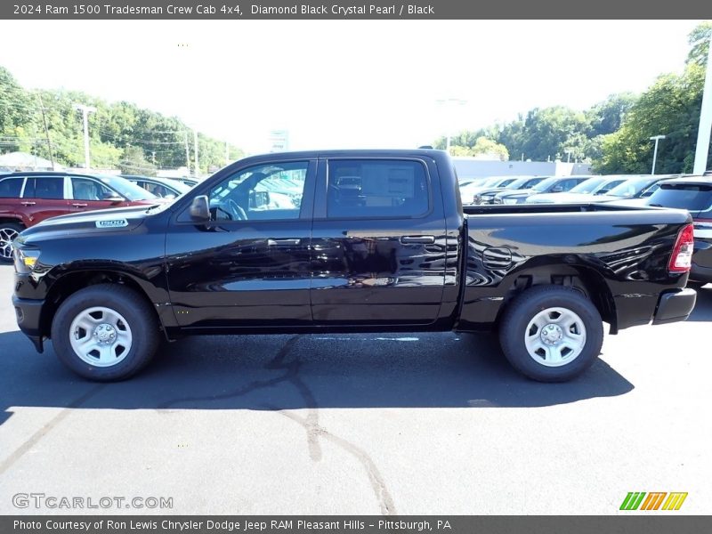 Diamond Black Crystal Pearl / Black 2024 Ram 1500 Tradesman Crew Cab 4x4