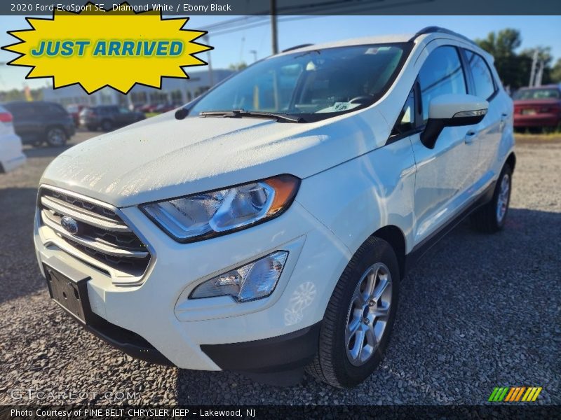 Diamond White / Ebony Black 2020 Ford EcoSport SE