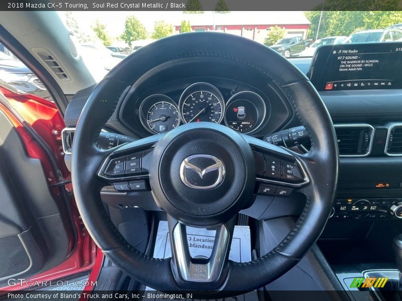 Soul Red Crystal Metallic / Black 2018 Mazda CX-5 Touring