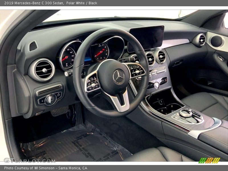 Polar White / Black 2019 Mercedes-Benz C 300 Sedan