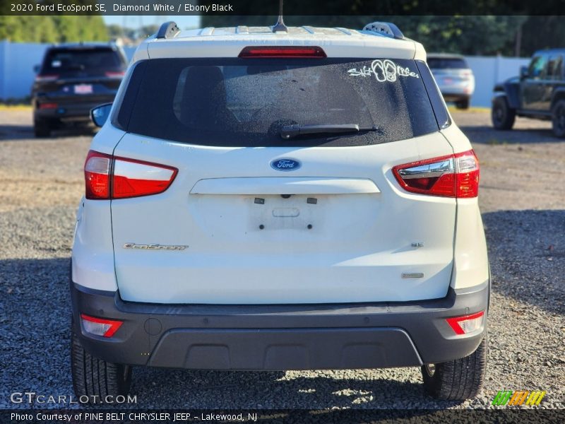 Diamond White / Ebony Black 2020 Ford EcoSport SE