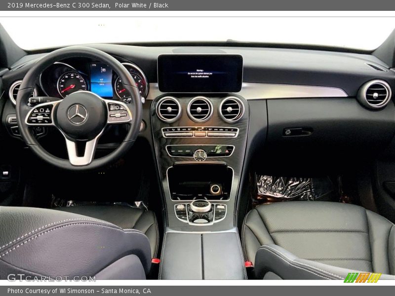 Polar White / Black 2019 Mercedes-Benz C 300 Sedan
