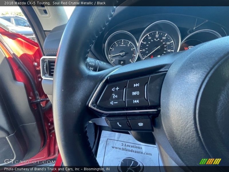 Soul Red Crystal Metallic / Black 2018 Mazda CX-5 Touring