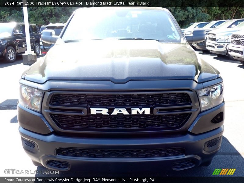 Diamond Black Crystal Pearl / Black 2024 Ram 1500 Tradesman Crew Cab 4x4
