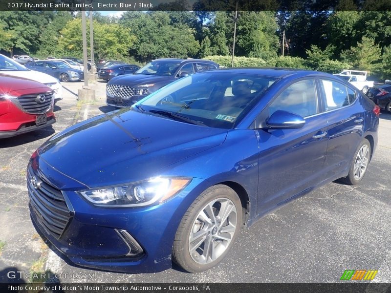 Electric Blue / Black 2017 Hyundai Elantra Limited