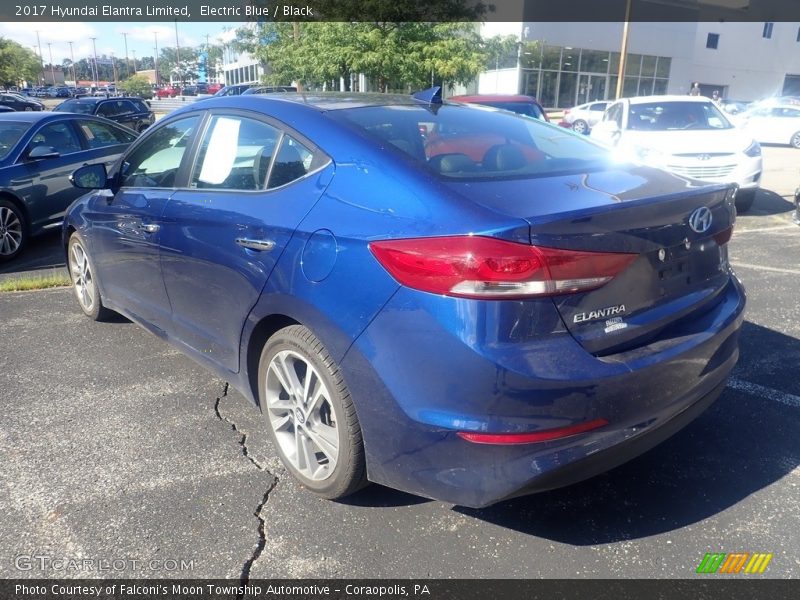 Electric Blue / Black 2017 Hyundai Elantra Limited