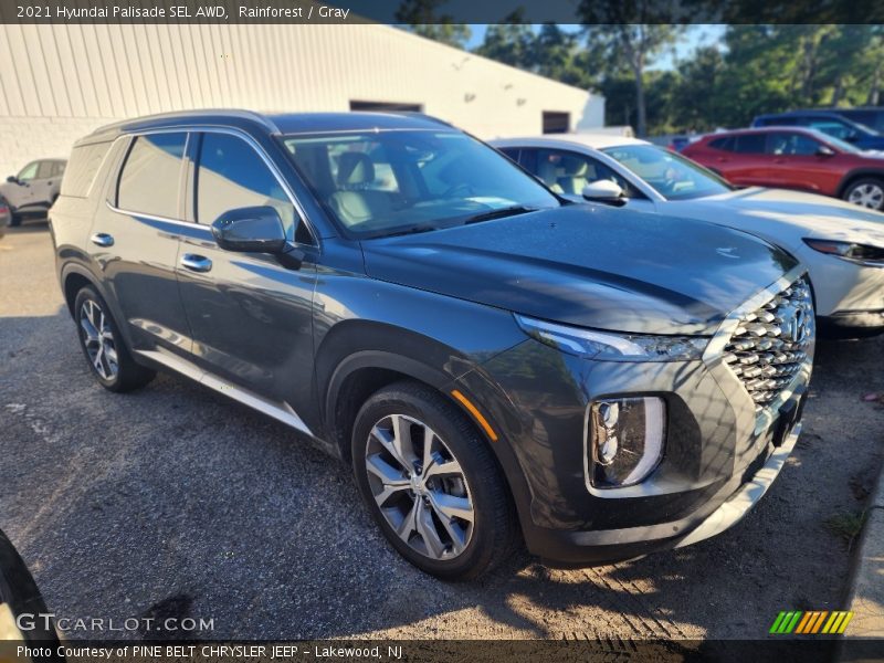 Rainforest / Gray 2021 Hyundai Palisade SEL AWD