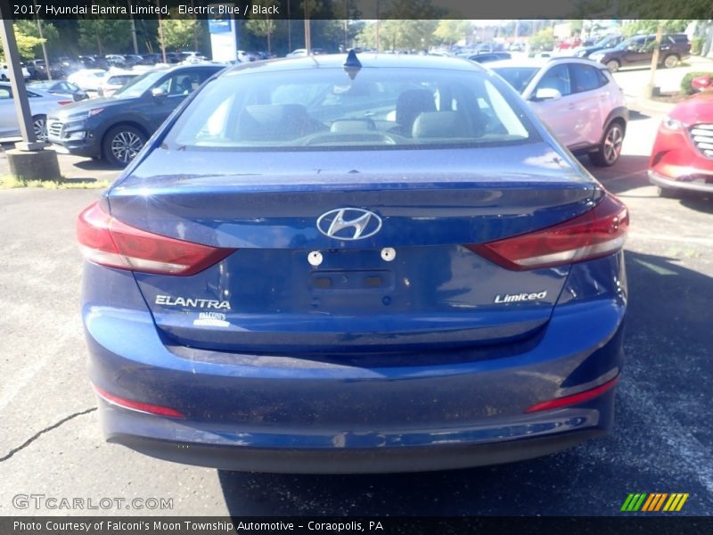 Electric Blue / Black 2017 Hyundai Elantra Limited