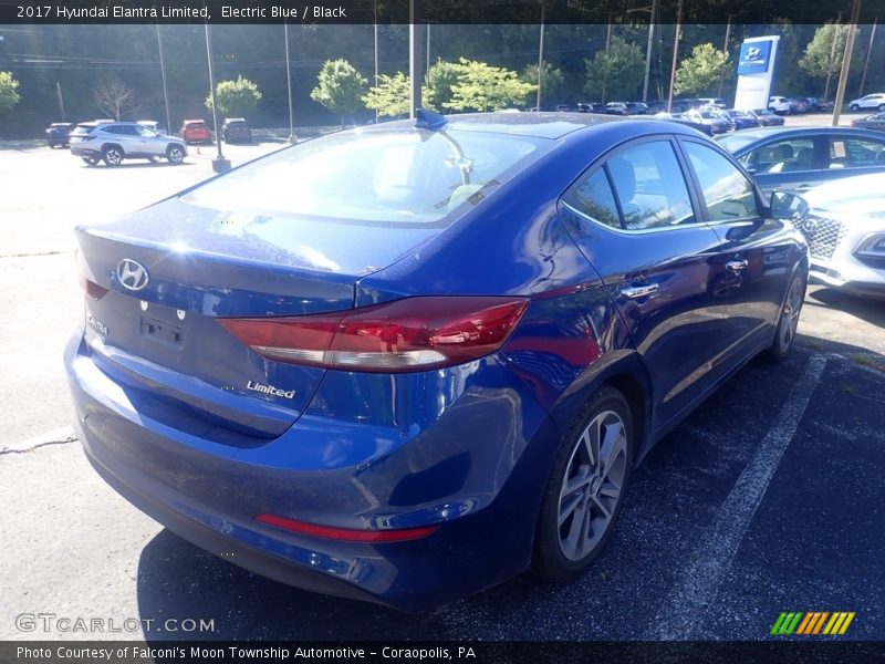 Electric Blue / Black 2017 Hyundai Elantra Limited