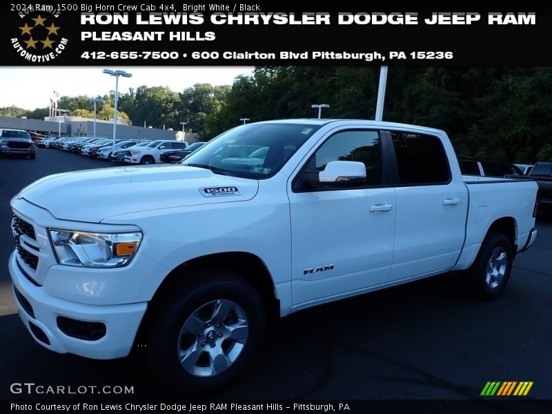 Bright White / Black 2024 Ram 1500 Big Horn Crew Cab 4x4
