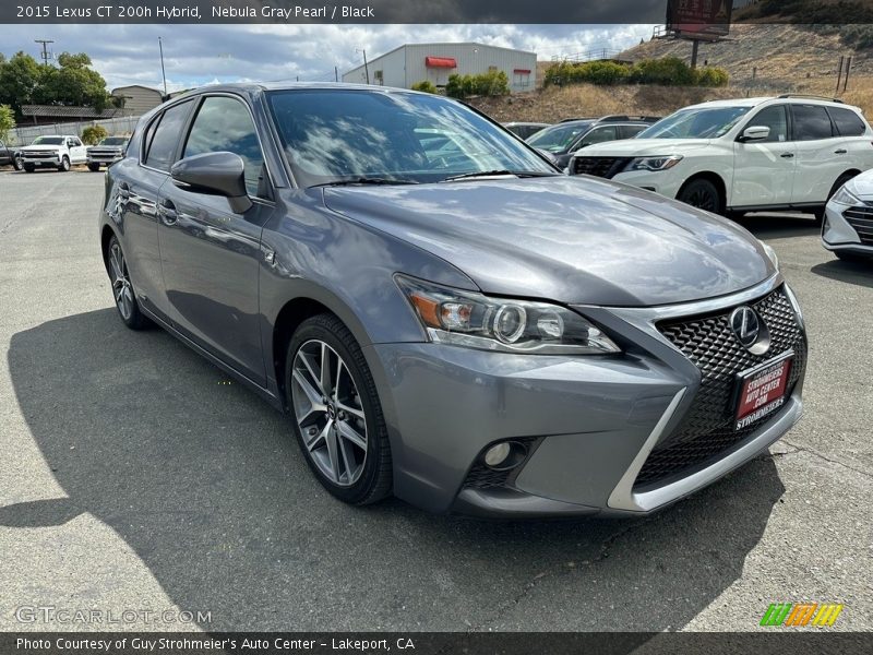 Nebula Gray Pearl / Black 2015 Lexus CT 200h Hybrid