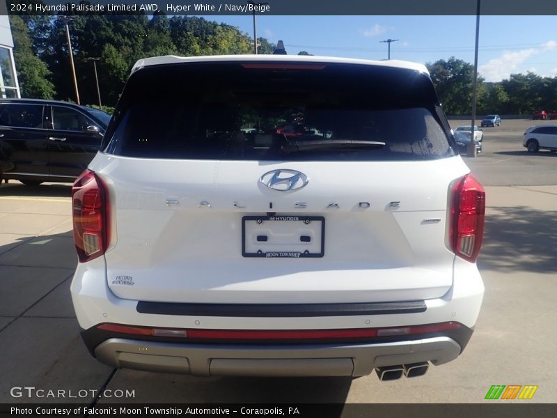 Hyper White / Navy/Beige 2024 Hyundai Palisade Limited AWD