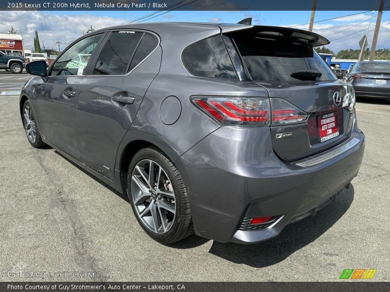 Nebula Gray Pearl / Black 2015 Lexus CT 200h Hybrid