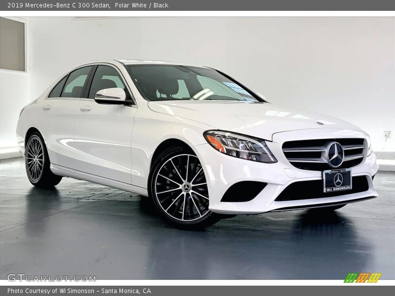 Polar White / Black 2019 Mercedes-Benz C 300 Sedan