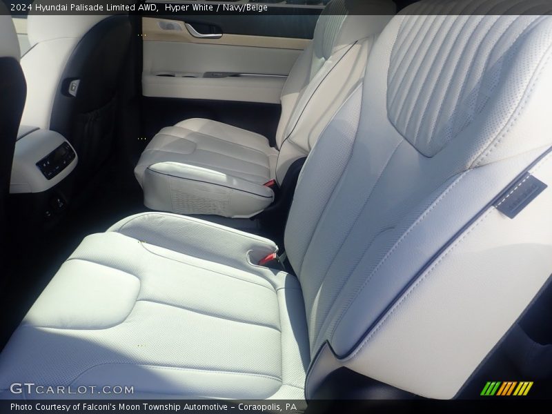 Hyper White / Navy/Beige 2024 Hyundai Palisade Limited AWD