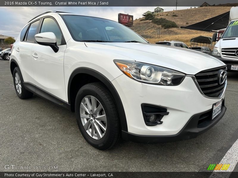 Crystal White Pearl Mica / Sand 2016 Mazda CX-5 Touring