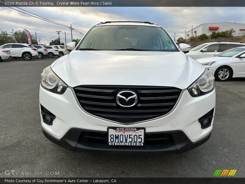 Crystal White Pearl Mica / Sand 2016 Mazda CX-5 Touring