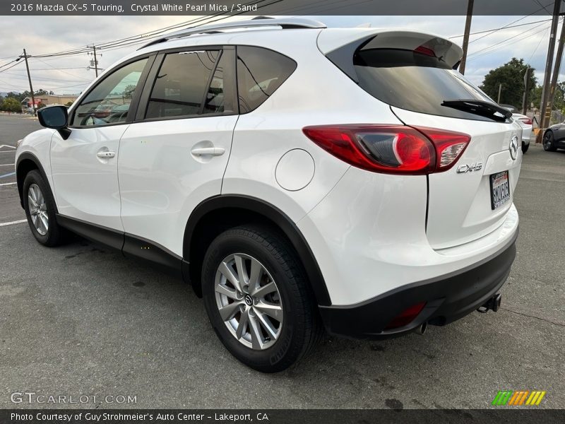 Crystal White Pearl Mica / Sand 2016 Mazda CX-5 Touring