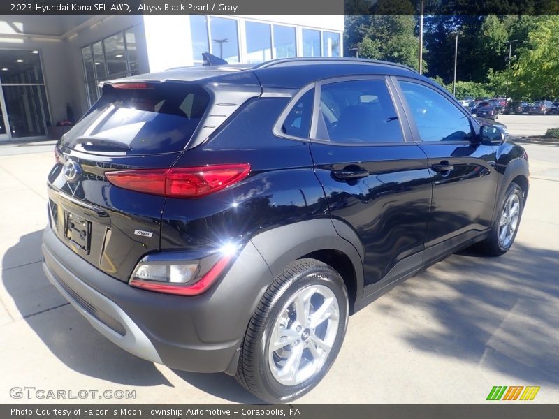 Abyss Black Pearl / Gray 2023 Hyundai Kona SEL AWD