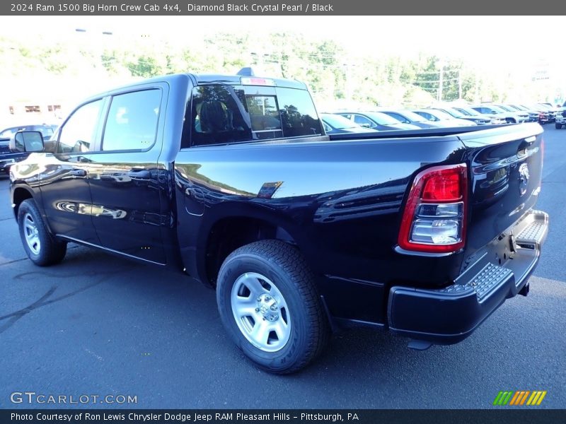 Diamond Black Crystal Pearl / Black 2024 Ram 1500 Big Horn Crew Cab 4x4