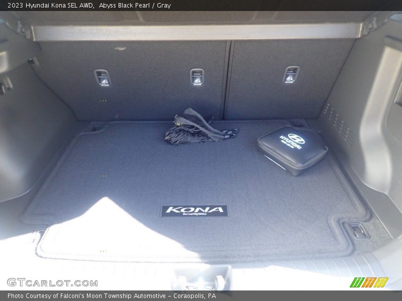 Abyss Black Pearl / Gray 2023 Hyundai Kona SEL AWD