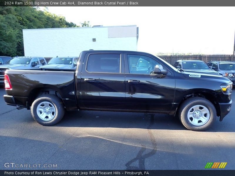 Diamond Black Crystal Pearl / Black 2024 Ram 1500 Big Horn Crew Cab 4x4