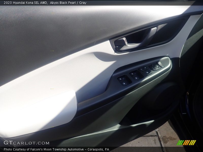 Abyss Black Pearl / Gray 2023 Hyundai Kona SEL AWD