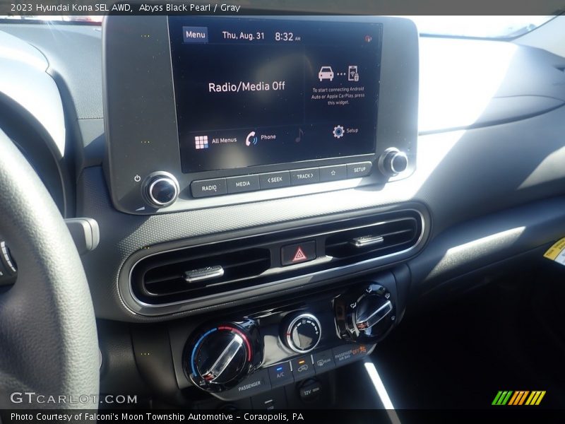 Abyss Black Pearl / Gray 2023 Hyundai Kona SEL AWD