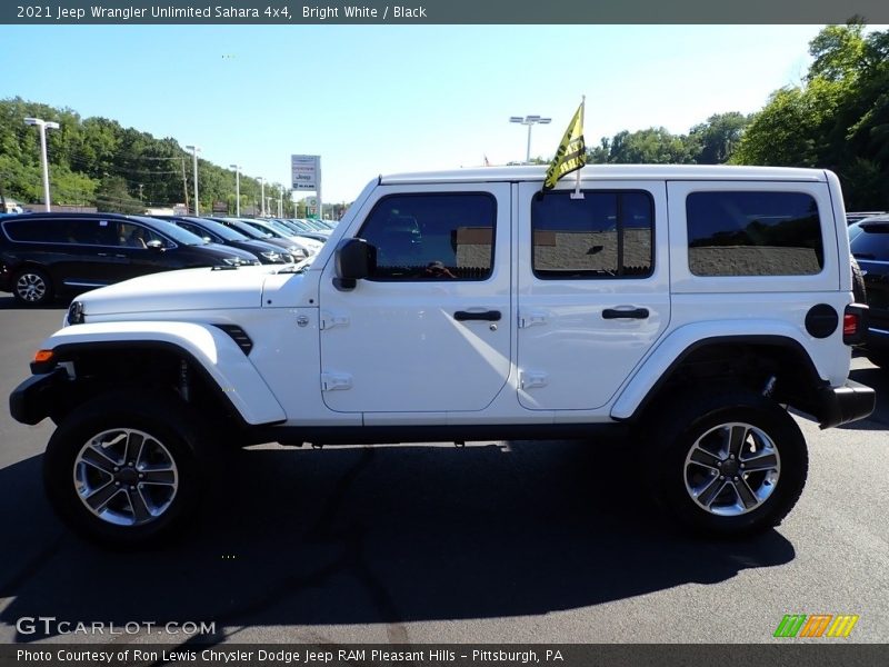 Bright White / Black 2021 Jeep Wrangler Unlimited Sahara 4x4