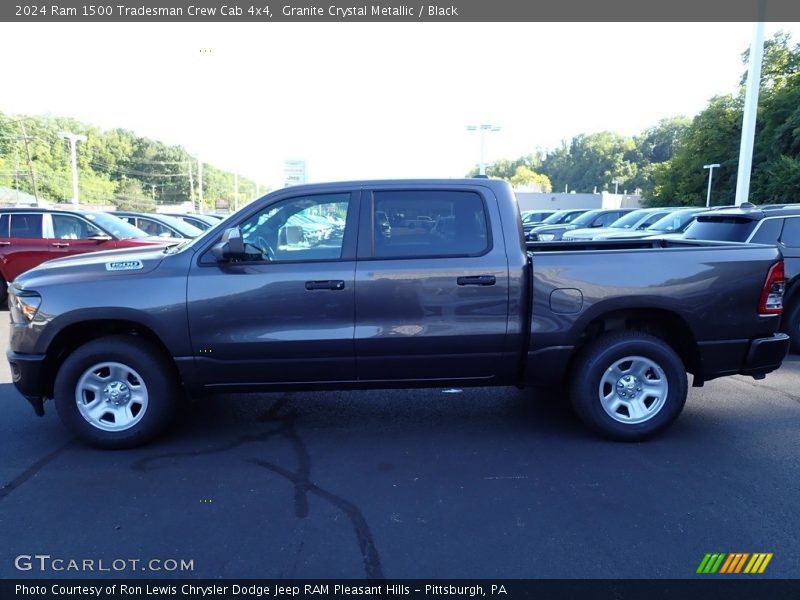 Granite Crystal Metallic / Black 2024 Ram 1500 Tradesman Crew Cab 4x4