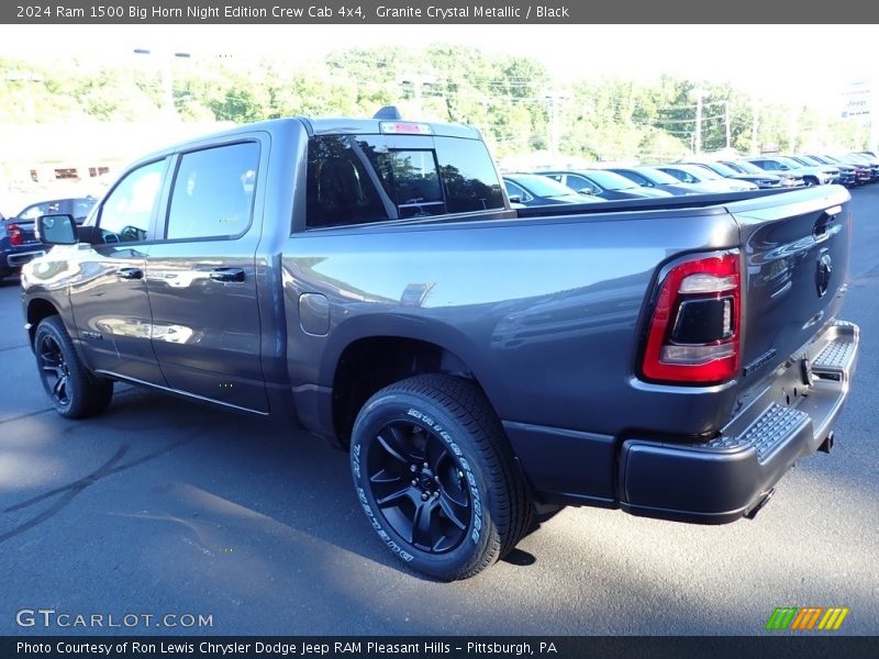 Granite Crystal Metallic / Black 2024 Ram 1500 Big Horn Night Edition Crew Cab 4x4