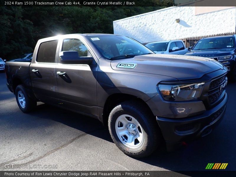 Granite Crystal Metallic / Black 2024 Ram 1500 Tradesman Crew Cab 4x4