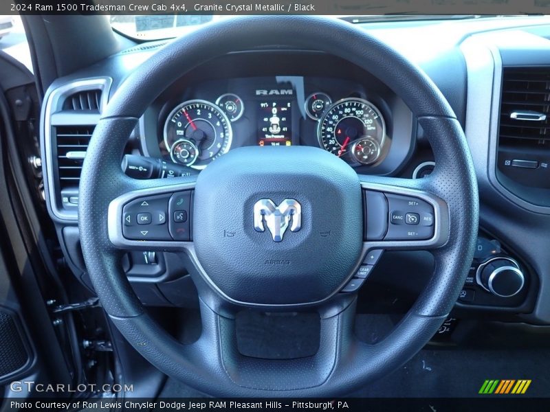 Granite Crystal Metallic / Black 2024 Ram 1500 Tradesman Crew Cab 4x4