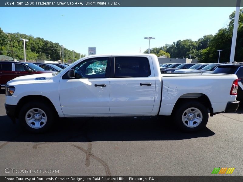 Bright White / Black 2024 Ram 1500 Tradesman Crew Cab 4x4