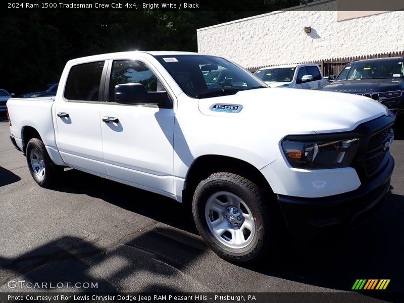 Bright White / Black 2024 Ram 1500 Tradesman Crew Cab 4x4