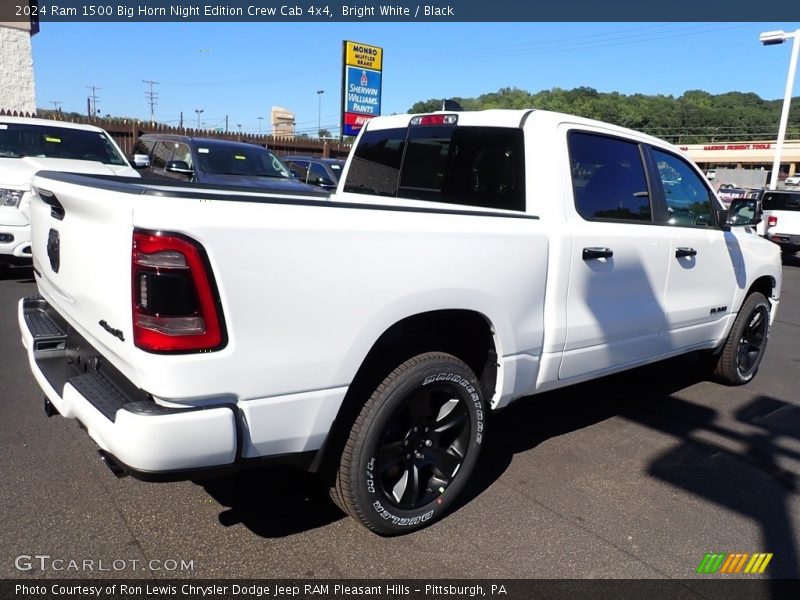 Bright White / Black 2024 Ram 1500 Big Horn Night Edition Crew Cab 4x4