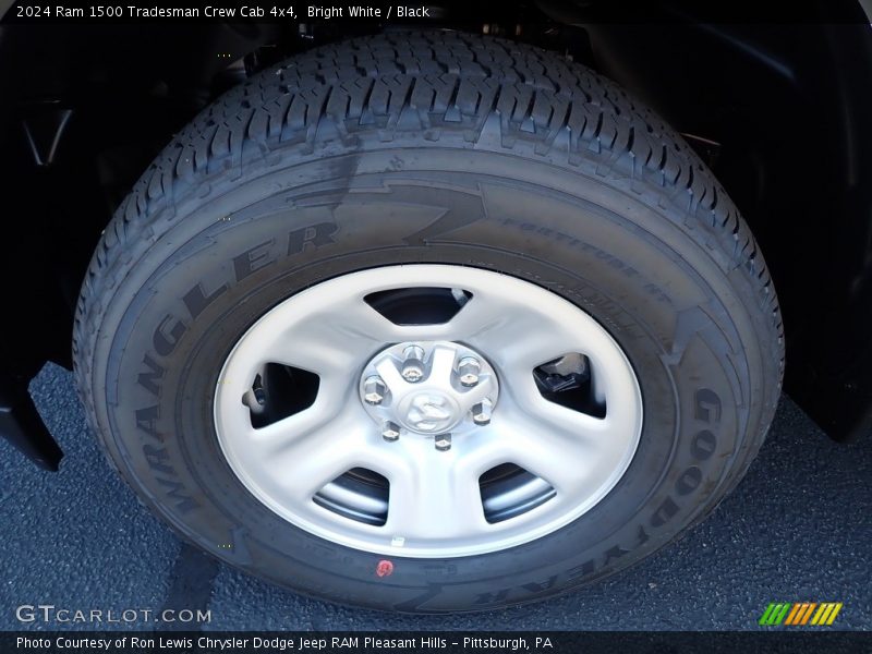 Bright White / Black 2024 Ram 1500 Tradesman Crew Cab 4x4