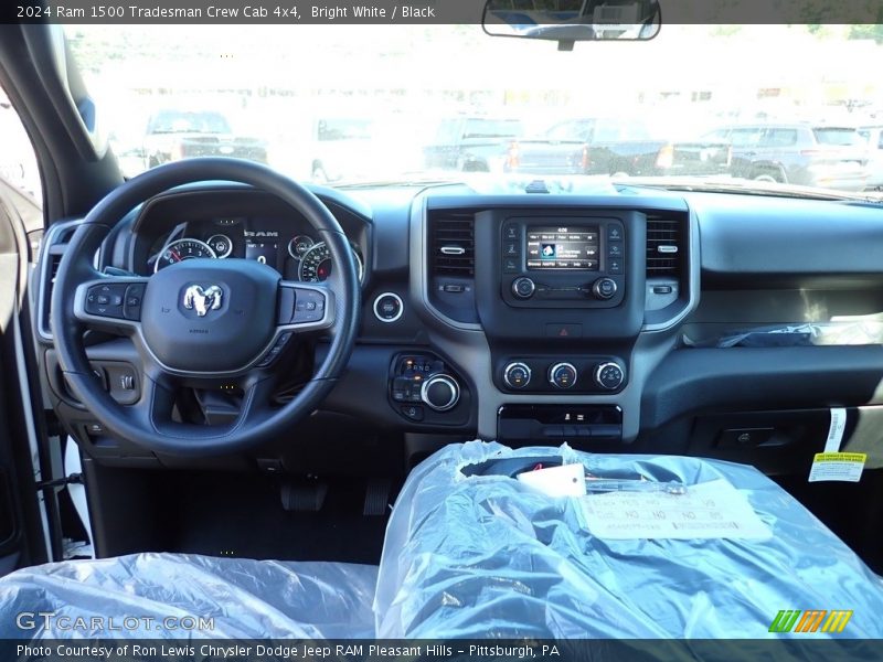 Bright White / Black 2024 Ram 1500 Tradesman Crew Cab 4x4