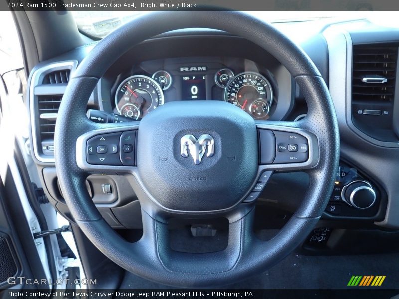 Bright White / Black 2024 Ram 1500 Tradesman Crew Cab 4x4