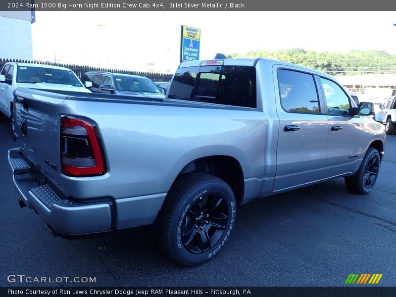 Billet Silver Metallic / Black 2024 Ram 1500 Big Horn Night Edition Crew Cab 4x4