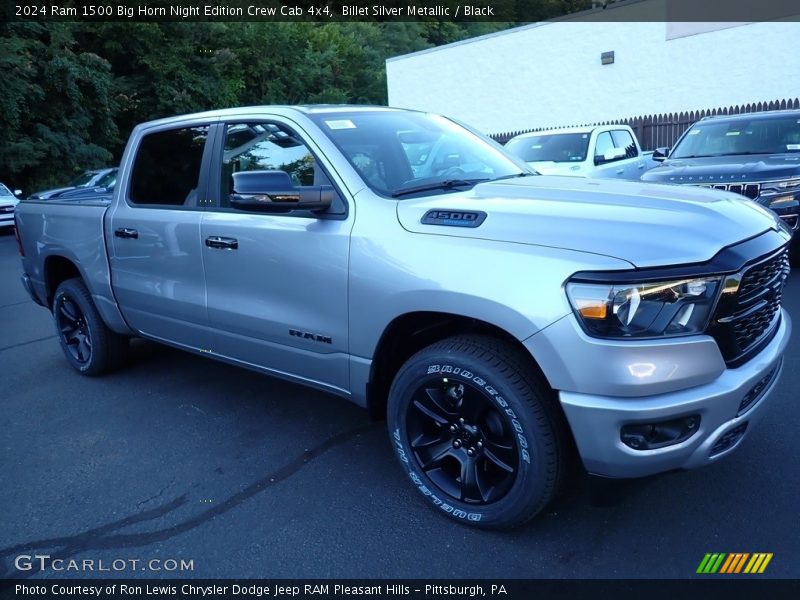 Front 3/4 View of 2024 1500 Big Horn Night Edition Crew Cab 4x4