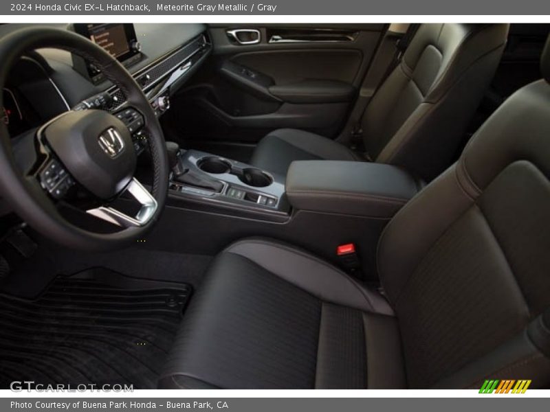  2024 Civic EX-L Hatchback Gray Interior
