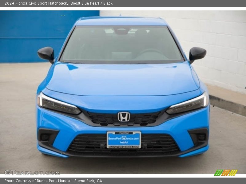 Boost Blue Pearl / Black 2024 Honda Civic Sport Hatchback
