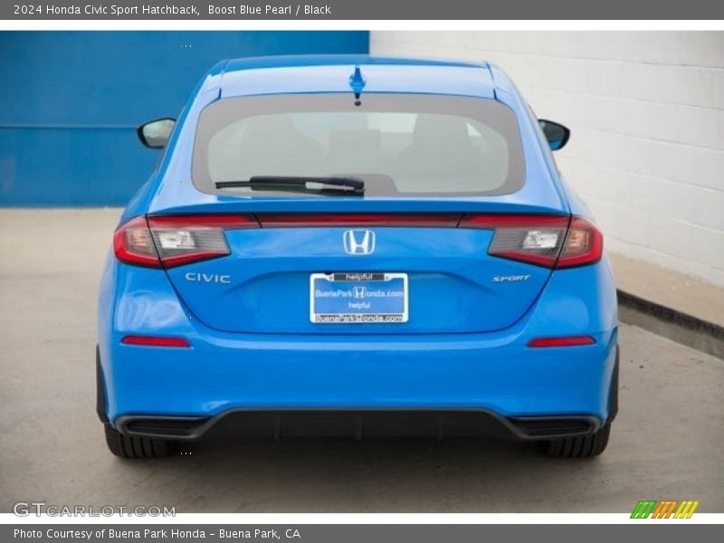 Boost Blue Pearl / Black 2024 Honda Civic Sport Hatchback