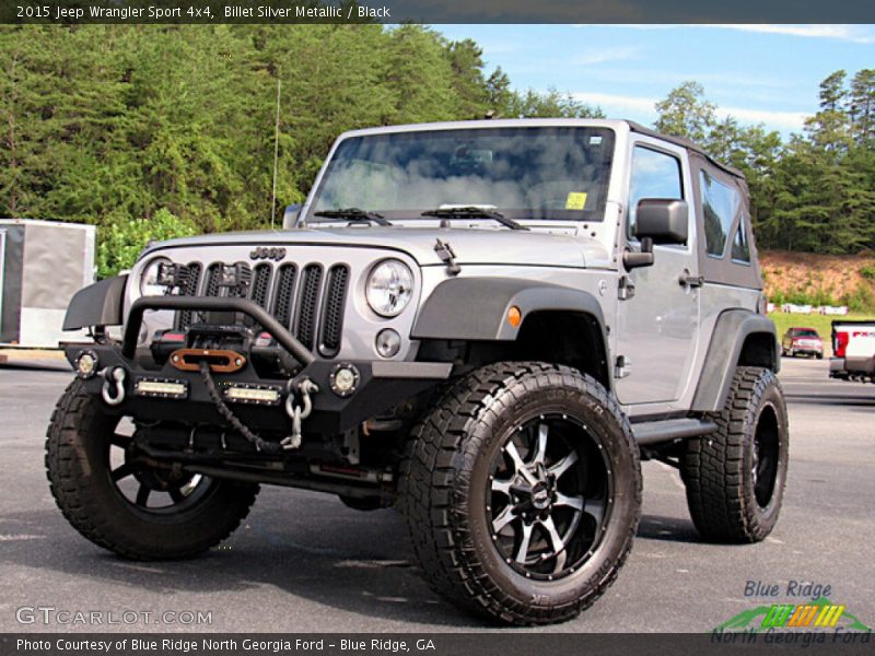 Billet Silver Metallic / Black 2015 Jeep Wrangler Sport 4x4