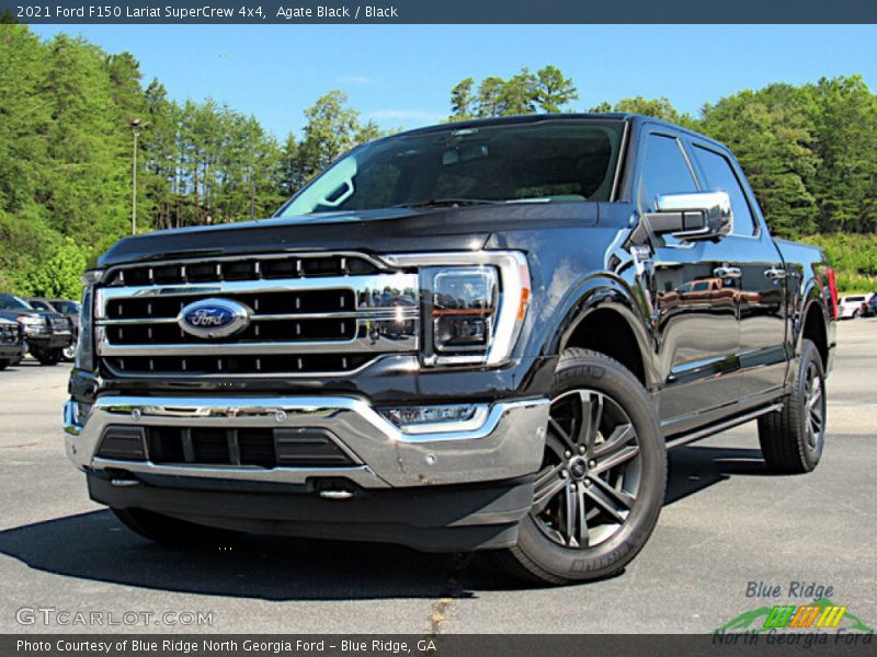 Agate Black / Black 2021 Ford F150 Lariat SuperCrew 4x4
