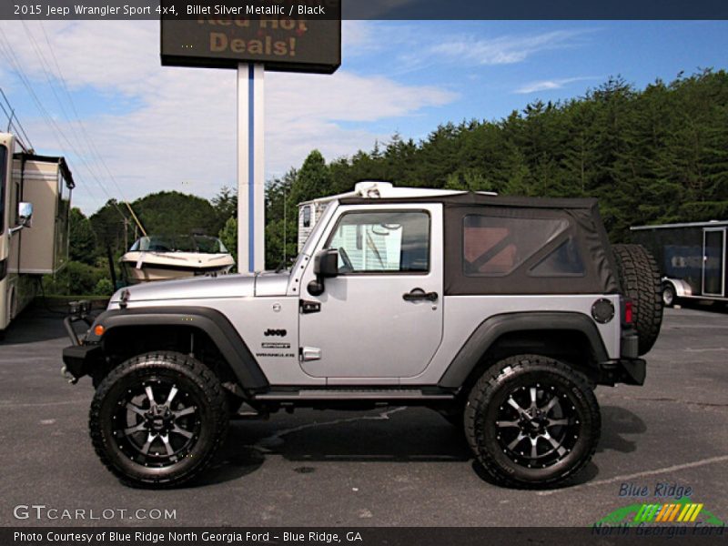 Billet Silver Metallic / Black 2015 Jeep Wrangler Sport 4x4